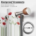 thumbnail image 2 of Outdoor Curtains for Patio Waterproof, Red Poppy Flowers Outdoor Privacy Panels Grommet, Spring Floral Lines Minimalist Green Blackout Outside Curtains for Porch/Cabana 54"x84", 2 Panels, 2 of 8