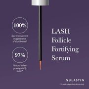 NULASTIN Eyelash Serum & Brow Serum - Lash & Brow Dual System - Eyebrow & Eyelash Enhancing Serums with Keratin & Peptides for Fuller Looking Lashes & Brows 2 Count, 0.1 Fl Oz Each