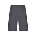 thumbnail image 3 of Bcfgryg Men Summer Casual Athletic Beach Shorts Solid Drawstring Sports Workout Shorts With Pockets Men's Linen Shorts For Summer Travel GY1 L, 3 of 5