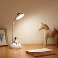 thumbnail image 3 of Sunjoy Tech 1 Set Desk Lamp Creative Shape 180 Degree Adjustable Non-Glaring High Brightness Energy-saving Illumination ABS Cartoon Astronaut Style LED Projector Desk Lamp for Home, 3 of 8