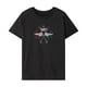 thumbnail image 1 of Camiseta de mujer de verano suave ropa cuello redondo camisa para oficina trabajo compras Negro, 1 of 7