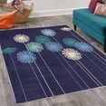 thumbnail image 2 of Dandelion Decorative Rug, Abstract Wildflower Silhouettes Botanical Inspirations Meadow in Summer Season, Quality Carpet for Bedroom Dorm and Living Room, 6 Sizes, Dark Purple, by Ambesonne, 2 of 4