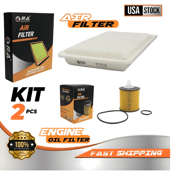 Engine Oil & Air Filter Set for Toyota Camry 2010 - 2017 L4 2.5L LE SE XLE Sedan / Toyota Venza 2009 - 2016 L4 2.7L LE XLE AWD