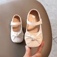 thumbnail image 5 of Toddler Little Kid Girls Dress Shoes, Girl Mary Jane Flats Party School Wedding Ballerina Shoes with Bowknot, 5 of 7