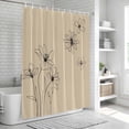 thumbnail image 5 of Floral Shower Curtain Set - 72" x 78" Washable Bathtub Curtain with 12 Hooks, Spring Flower Waterproof Fabric Stall Shower Curtains for Bathroom/Bathtub Décor, 5 of 6