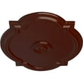 thumbnail image 3 of Ekena Millwork 21 1/4"W x 17 3/8"H x 1"P Waltz Ceiling Medallion (Fits Canopies up to 4 1/2"), Hand-Painted Brushed Mahogany, 3 of 6