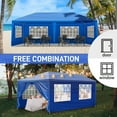 thumbnail image 6 of ALFRESCO 10'x20' Waterproof Outdoor Party Tent with 6 Removable Sidewalls - Perfect for Patio Weddings, Blue, 6 of 8