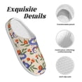thumbnail image 5 of Goofa Snake Print Womens Mens Cotton Lightweight House Slippers , Washable Home Slippers,Indoor Comfy Bedroom Cozy Slippers-44/45, 5 of 7