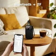 thumbnail image 2 of Portable Radio AM FM,Mini Tansistor Radio,Pocket Radio with Flashlight,Tuning Knob,TF Card Slot,Headphone Jack, 3AA Battery Operated or Plug in Wall,Compact Personal Radio for Gift,Family,Elder,Black, 2 of 7