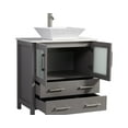 thumbnail image 4 of Vanity Art VA3130G 30 in. Single Sink Bathroom Vanity Set, Gray, 4 of 5