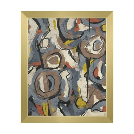Scribble Scrabble Paper - Click Wall Art 'Scribble Scrabble' Framed Print of Painting