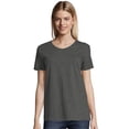 thumbnail image 6 of Hanes Women's Relaxed Fit Authentic Essentials Short Sleeve V-neck T-Shirt Sizes S-3XL, 6 of 6