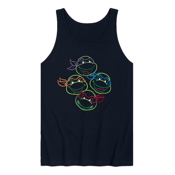 Teenage Mutant Ninja Turtles - TMNT Multicolor Linework - Men's Sleeveless Graphic Tank