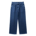 thumbnail image 5 of FRSASU Jeans for Women Wide Leg Baggy Jeans High Waist Casual Loose Boyfriends Trousers Vintage Streetwear Dark Blue, 5 of 6