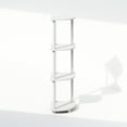 thumbnail image 4 of Furinno Turn-N-Tube 4-Tier Multipurpose Corner Shelf, Display Shelf, White/White, 4 of 6