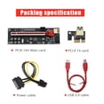 thumbnail image 4 of fashionhome PCI-E Adapter Card 1x to 16x Converter PCI- Extender with USB 3.0 Cable Desktop PC Motherboard Accessory 1Set, 4 of 6