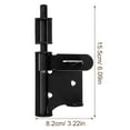 thumbnail image 2 of FUTUREORYY 1Pcs Heavy Duty Sliding Gate Lock Rectangular Stainless Steel for Doors Windows, 2 of 7