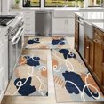 thumbnail image 6 of Floral Kitchen Rugs Sets of 3, Non Slip Kitchen Rugs and Mats Washable Farmhouse Kitchen Rugs Floral Kitchen Floor Mat Carpet Runner Rugs for Hallway Laundry Room, 6 of 12