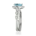 thumbnail image 2 of Gin & Grace 14KT WG Genuine Aquamarine and Diamond Accent Ring., 2 of 6