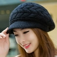thumbnail image 6 of Retro Womens Winter Warm Knitted Fashionable Skiing with Sun Hat, 6 of 7
