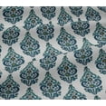 thumbnail image 4 of oneOone Cotton Jersey White Fabric Leaves & Floral Block Fabric For Sewing Printed Craft Fabric By The Yard 58 Inch Wide, 4 of 4