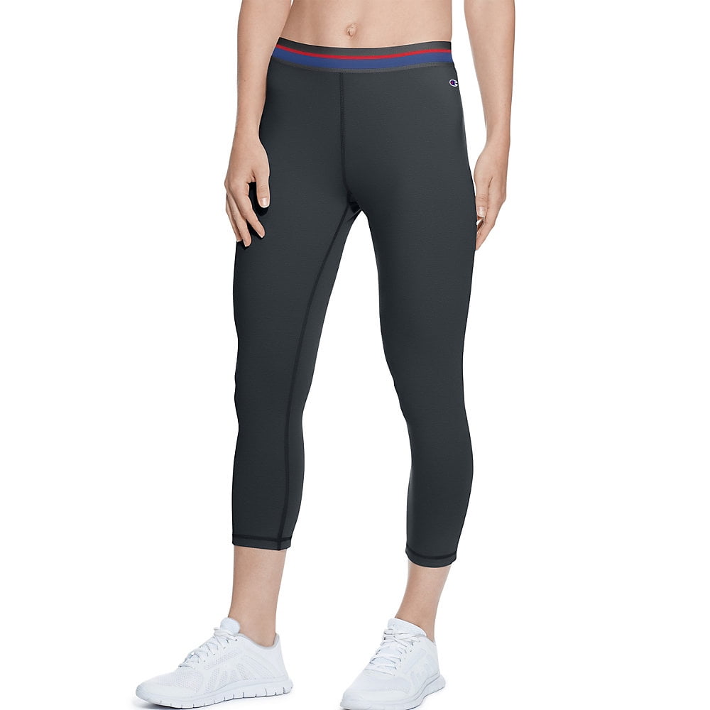 black nylon spandex leggings