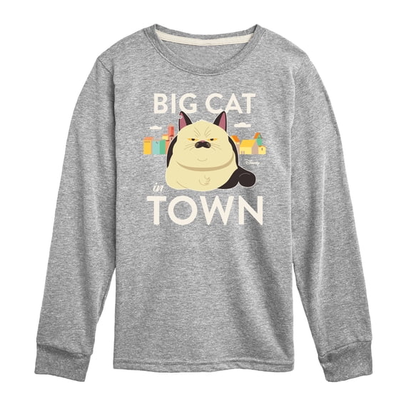 Luca - Big Cat In Town  - Toddler And Youth Long Sleeve Graphic T-Shirt