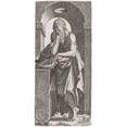 thumbnail image 2 of Lambert Suavius 8x14 Black Ornate Wood Framed Double Matted Museum Art Print Titled: Saint Simon (1545), 2 of 5