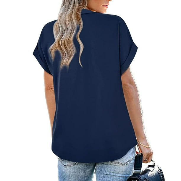 Size Medium Shirts for Women Sleeve Tee Short Women's Summer Fashion Casual  Tops V Neck T Shirt Printed Women's, Dark Blue, Large : :  Clothing, Shoes & Accessories
