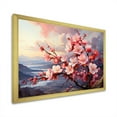 thumbnail image 5 of Designart "Sunset Amid Apple Blossom" Apple Blossom Picture Framed Wall Art Living Room, 5 of 5