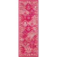 thumbnail image 1 of Unique Loom Penrose Collection Distressed Traditional Vintage Magenta Runner Rug (2' 2 x 6' 0), 1 of 2