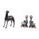 thumbnail image 5 of Estatua de perro de resina, figura de , escultura de , adorno de animal coleccionable con finos detalles para estante, decoración de dorm, 5 of 8