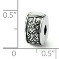 thumbnail image 2 of Beautiful Sterling Silver Reflections Hinged Floral Clip Bead, 2 of 2