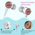 thumbnail image 2 of YUNOVA Donut-Shaped Wired Earbuds for Kids - Ergonomic Soft Ear Gels with Tangle-Free Cord, Cute Headphones for School/Travel, 3.5mm Metal Plug & Sweet Gift Box, 2 of 7