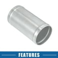 thumbnail image 6 of Universal Aluminum Alloy Intake Piping Adapter 63mm 2.5" OD 4.72" 120mm Length Pipe Connector (Set of 2), 6 of 6
