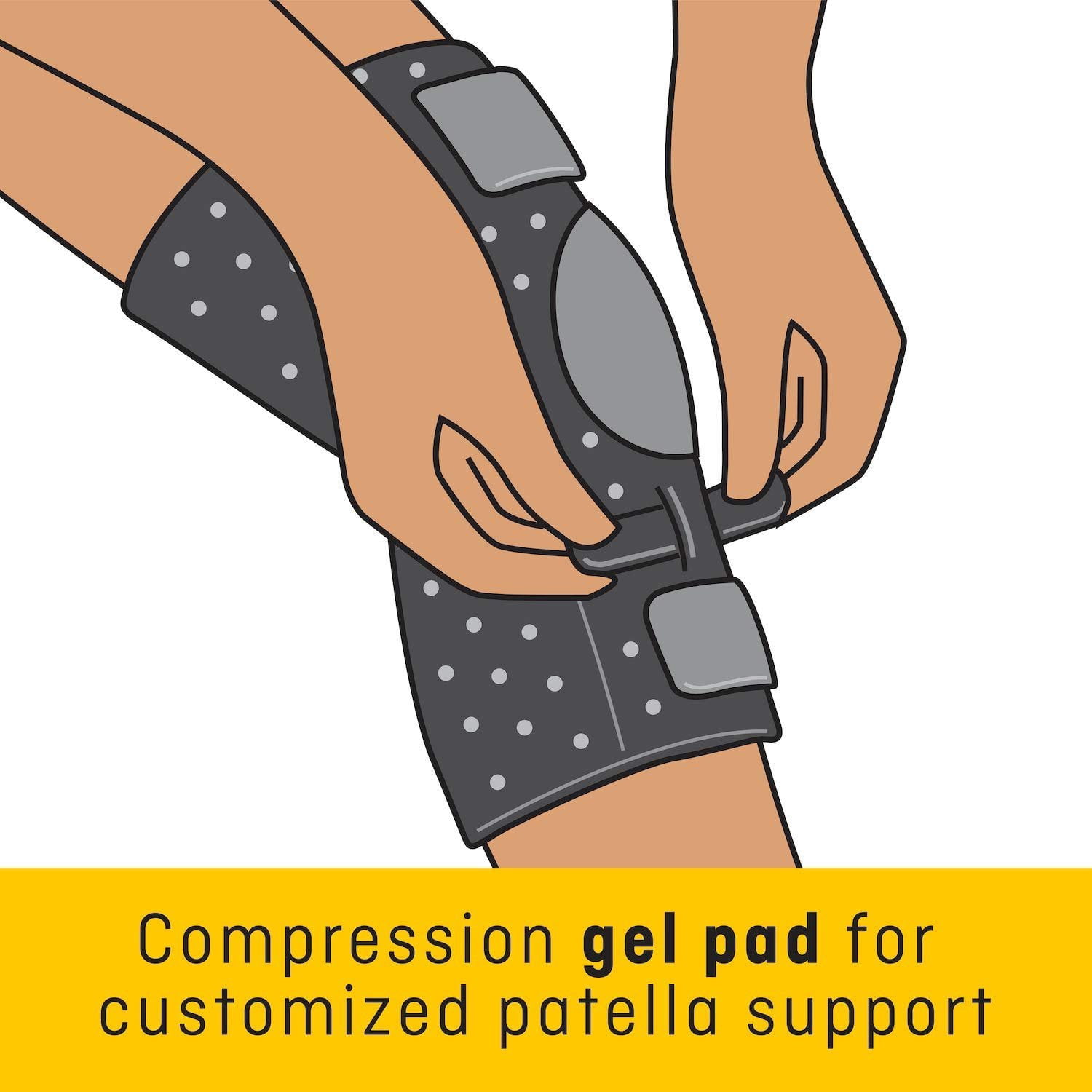 Futuro Infinity Precision Fit Knee High Performance Brace Gel Pad, 1ct