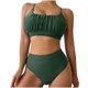 thumbnail image 2 of Traje de baño para mujer, moda, cómodo, color sólido, bikini, traje de baño de color liso para mujer, conjuntos de bikinis, trajes de baño para mujer, 2 of 6