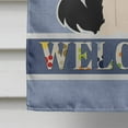 thumbnail image 4 of Caroline's Treasures BB5699CHF Border Collie Black White Welcome Flag Canvas House Size , Large, multicolor, 4 of 4