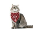 thumbnail image 5 of Plaid Print Bandana Reversible Scarf for Cats and Dogs – Festive Holiday Neckwear for Indoor Outdoor use, 5 of 7