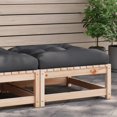 thumbnail image 1 of vidaXL Garden Footstool with Cushion Solid Wood Pine, 1 of 5