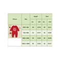 thumbnail image 5 of CIYCuIT Infant Baby Girls Christmas Footless Jumpsuit Long Sleeve Letter Print Rompers Newborn Casual Playsuit Daily Clothes 0-18 Months, 5 of 9