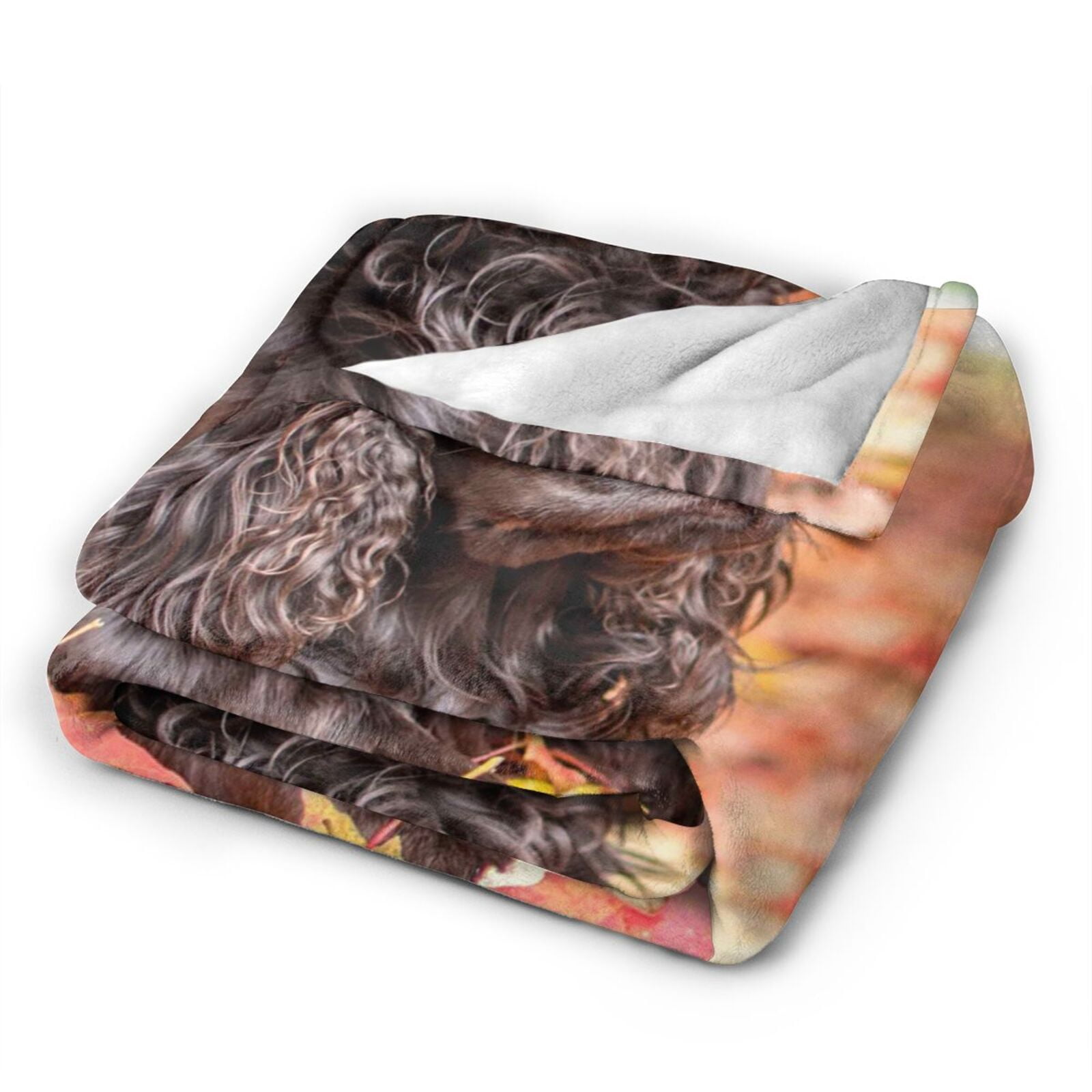 Wijzvio Boykin Spaniel Dog Throw Blanket Soft Fuzzy Fleece Blanket For Couch Bed Living Room Decoration 50"X40"