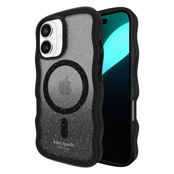 Funda de teléfono Kate Spade New York para iPhone 16 Wavy Nightfall