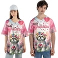thumbnail image 4 of Hello Valentine’s Day Shih Tzu Flower Crown Romantic Pink Floral All Over Print 3D Baseball Shirt Lion Dog Lover Gifts Softball Sport - 00031, 4 of 6