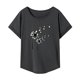 thumbnail image 2 of Camiseta para Mujer, Camiseta de Manga Corta, Camiseta de Cuello Redondo para Mujer para Caminar Todos Los Días SG, 2 of 7