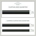thumbnail image 4 of Exclusive Home Catherine 1" Curtain Rod and Finial Set, Matte Black, Adjustable 66"-120", 4 of 8