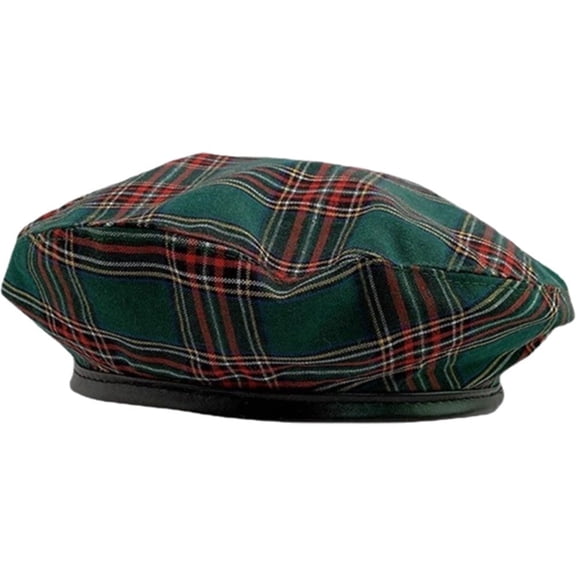 vlrwzc Women's Beret Hat, Men Women Outdoor Travel Plaid Painter Hat, Classic French Beret Unisex Soft Warm Outdoor Vintage Artist Painter Hat Beanie