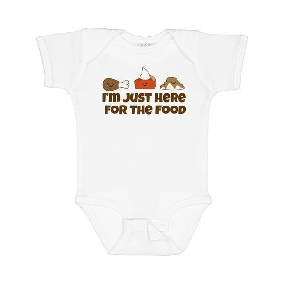 Inktastic Thanksgiving Here for the Food Boys or Girls Baby Bodysuit