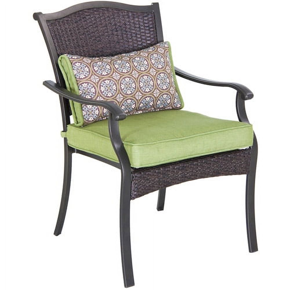 Better Homes and Gardens Providence Patio Dining Set, Outdoor 7 Piece Cushioned Metal, Green - image 2 of 10
