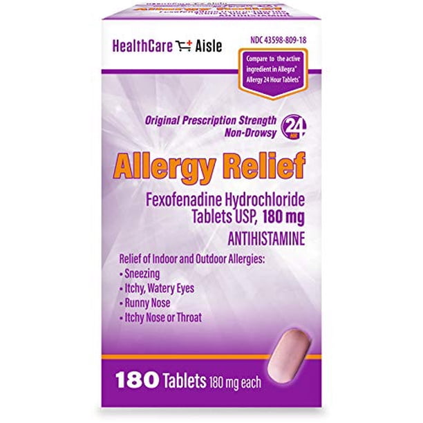 HealthCareAisle Allergy Relief Fexofenadine Hydrochloride Tablets